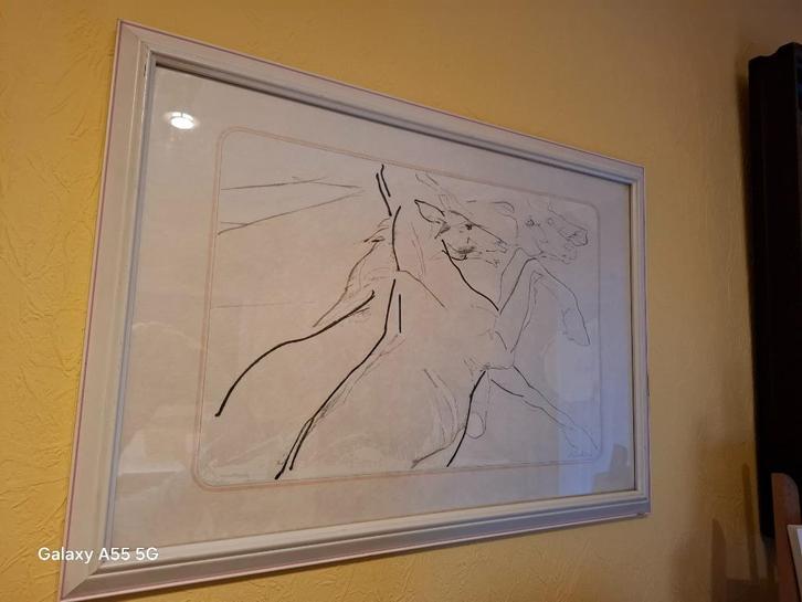 Landuyt Octave  paarden  fotogravure 44x61 30x44cm Volvo, Antiek en Kunst, Kunst | Litho's en Zeefdrukken, Ophalen