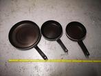 Set van 3 Tefal koekenpannen (32, 24 en 22 cm), Huis en Inrichting, Keuken | Potten en Pannen, Ophalen, Gebruikt
