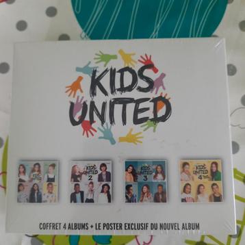 BOÎTE CD-4 « KIDS UNITED » NEUVE ET SCELLÉE.