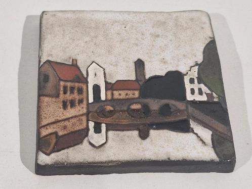 Argus handgemaakte keramiek wandtegel , de begijnhoven, Antiek en Kunst, Antiek | Keramiek en Aardewerk, Ophalen of Verzenden