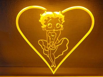 Betty boop 3d led decoratie verlichting lamp verzamel kado beschikbaar voor biedingen