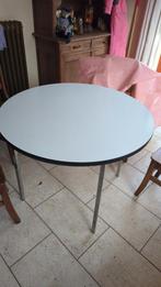Formica ronde tafel 100cm diameter, dik blad, Huis en Inrichting, Tafels | Statafels, Ophalen