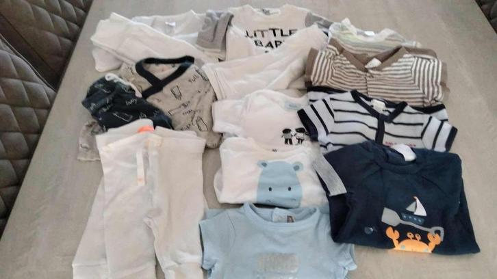 Pakket / bundel baby jongen maat 50 - 56, Kinderen en Baby's, Babykleding | Baby-kledingpakketten, Zo goed als nieuw, Maat 50