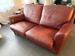 Lederen zetel, Huis en Inrichting, Ophalen, Gebruikt, Tweepersoons, Rechte bank
