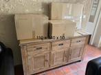 Acacia dressoir, Ophalen, Zo goed als nieuw, Overige materialen, Met deur(en)