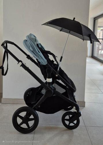 Bugaboo Fox 2 met parasolletje en voetenzak, Enlèvement, Comme neuf, Autres marques, Ombrelle