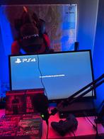 Playstation 4 1TB plus monitor!!, Games en Spelcomputers, Ophalen, Met games, Zo goed als nieuw, Met 3 controllers of meer