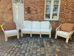 Rieten salon, Tuin en Terras, Ophalen, Gebruikt, 5 zitplaatsen