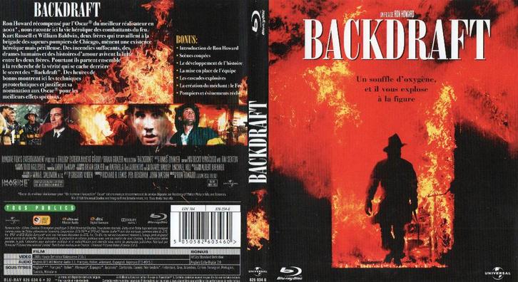 backdraft (blu-ray) neuf, CD & DVD, Blu-ray, Comme neuf, Action, Enlèvement ou Envoi