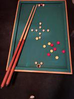 Vintage tafelbiljart, Sport en Fitness, Ophalen, Zo goed als nieuw, Biljarttafel