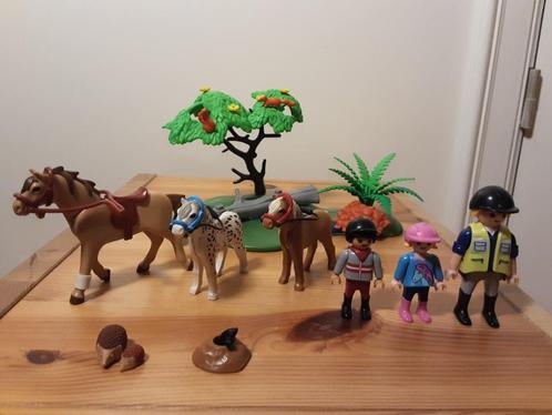 PLaymobil ponyrijles - compleet, Kinderen en Baby's, Speelgoed | Playmobil, Zo goed als nieuw, Complete set, Ophalen of Verzenden