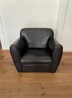 Fauteuil enfant cuir (ou simili)  noir, Maison & Meubles, Fauteuils, Cabriolet - moderne, Moins de 75 cm, Enlèvement, Utilisé