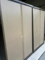 Metalen kast met schuifdeuren, Huis en Inrichting, Kasten | Roldeurkasten en Archiefkasten, Ophalen, Gebruikt, 100 tot 150 cm