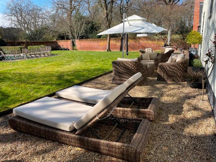 enkele of duo ligbedden met korting, Tuin en Terras, Tuinmeubel-accessoires, Nieuw, Ophalen of Verzenden