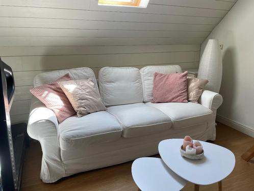 Zetelbed, Huis en Inrichting, Slaapkamer | Slaapbanken, Zo goed als nieuw, 100 cm, 200 cm, Tweepersoons, Wit, Crème, Ophalen