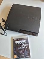 Playstation 3 slim ps3 + call of duty ghost, Ophalen of Verzenden, Zonder controller, Zo goed als nieuw, Slim