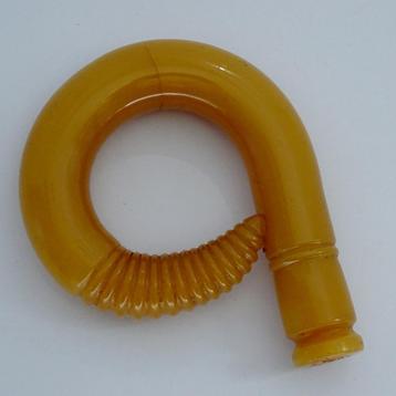 Zware Bakeliet/Catalin paraplu greep in amber/barsteen beschikbaar voor biedingen