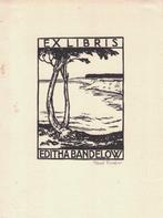 Paul Fischer - Houtsnede - Ex Libris - 1910 - Gesigneerd, Antiek en Kunst, Ophalen of Verzenden