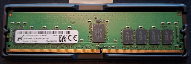 128GB DDR4 ECC Registered geheugen (8x16GB), Computers en Software, RAM geheugen, Gebruikt, Server, 16 GB, DDR4, Ophalen of Verzenden