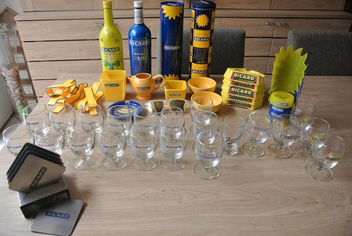 Verres et objets Ricard, Collections, Marques & Objets publicitaires, Comme neuf, Enlèvement