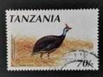 Tanzanie 1990 - oiseaux - Pintade casquée, Timbres & Monnaies, Timbres | Afrique, Affranchi, Enlèvement ou Envoi, Tanzanie