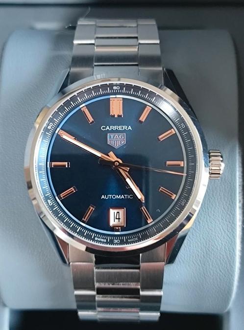 T.K. i.nw.st.Tag Heuer Carrera Date automatic van 03-2024., Handtassen en Accessoires, Horloges | Dames, Zo goed als nieuw, Polshorloge