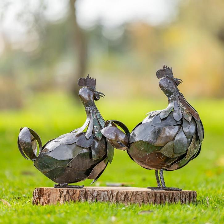 Statues de poulet en métal, Animaux & Accessoires, Animaux Autre, Juin