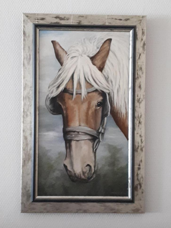 Schilderij, Huis en Inrichting, Woonaccessoires | Schilderijen, Tekeningen en Foto's, Zo goed als nieuw, Schilderij, 50 tot 75 cm