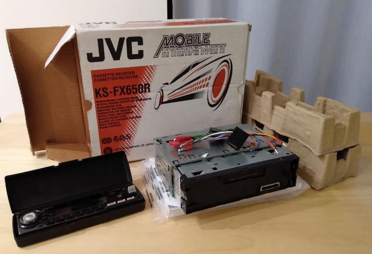Vintage JVC autoradio KS-FX650R met cassette speler, Autos : Divers, Autoradios, Neuf, Enlèvement