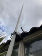 Antennemast 7.00 mtr. lengte( basis 50 mm, dia. top. 32 mm, Ophalen, Gebruikt, Mast