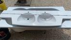 Dubbele lavabo 2.3 m lengte 570 br, Doe-het-zelf en Bouw, Ophalen, Gebruikt, Steen, Douche