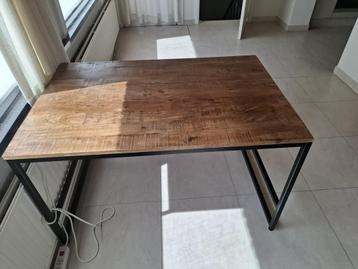 Bureau houten blad, Ophalen, Zo goed als nieuw, Bureau