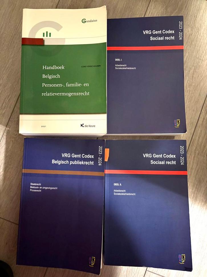 UGent rechten boeken, Boeken, Studieboeken en Cursussen, Zo goed als nieuw, Ophalen