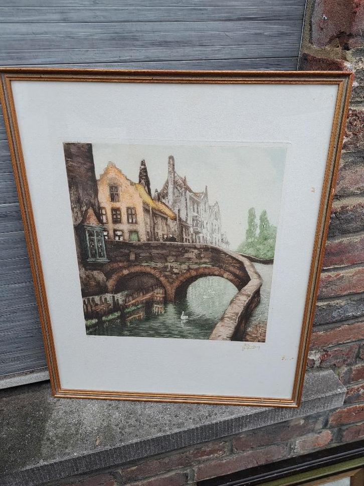 gravure, Antiek en Kunst, Kunst | Etsen en Gravures, Ophalen of Verzenden