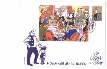 België - Envelop voor de eerste dag Hommage aan Marc Sleen beschikbaar voor biedingen
