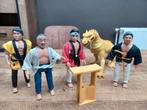 Vintage karate kid 80's retro figuren speelgoed set, Verzamelen, Ophalen of Verzenden, Zo goed als nieuw