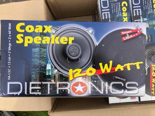 Dietz PA-132  -  2x60W 13 cm coax speakers, Auto diversen, Autospeakers, Nieuw, Ophalen of Verzenden