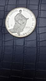 Spanje : 5 Ecu 1992 PROOF 1 oz ZILVER, Ophalen of Verzenden, Overige landen, Losse munt, Zilver
