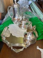 Ensemble cafetière argent et métal argenté wiskeman, Ophalen of Verzenden, Zilver