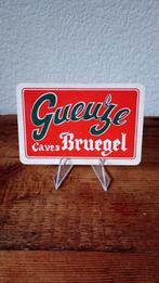 Brasserie bière ancienne carte à jouer Gueuze Caves Breughel, Panneau, Plaque ou Plaquette publicitaire, Autres marques, Utilisé