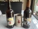 De rode ridder bierpot + 2 grote flessen, Verzamelen, Stripfiguren, Gebruikt, Ophalen of Verzenden