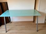 Bureau en verre + chaise - 40 euros pour les deux., Enlèvement, Comme neuf, Bureau