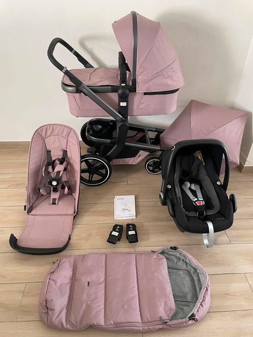 Joolz Day + Premium Pink kinderwagen 3-in-1 Set, Kinderen en Baby's, Buggy's, Zo goed als nieuw, Maxi-Cosi, Voetenzak, Ophalen