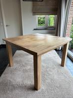 Tafel eik massief 120 x 120 cm, Huis en Inrichting, Tafels | Eettafels, Ophalen, Gebruikt