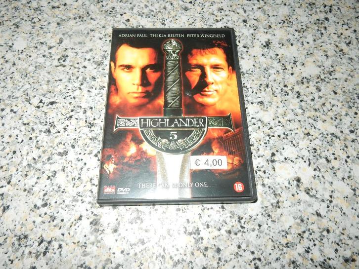 nr.1928- Dvd: highlander 5 - actie, Cd's en Dvd's, Dvd's | Actie, Actie, Vanaf 16 jaar, Ophalen of Verzenden