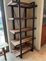 Metalen rek met houten legsels, Ophalen, Zo goed als nieuw