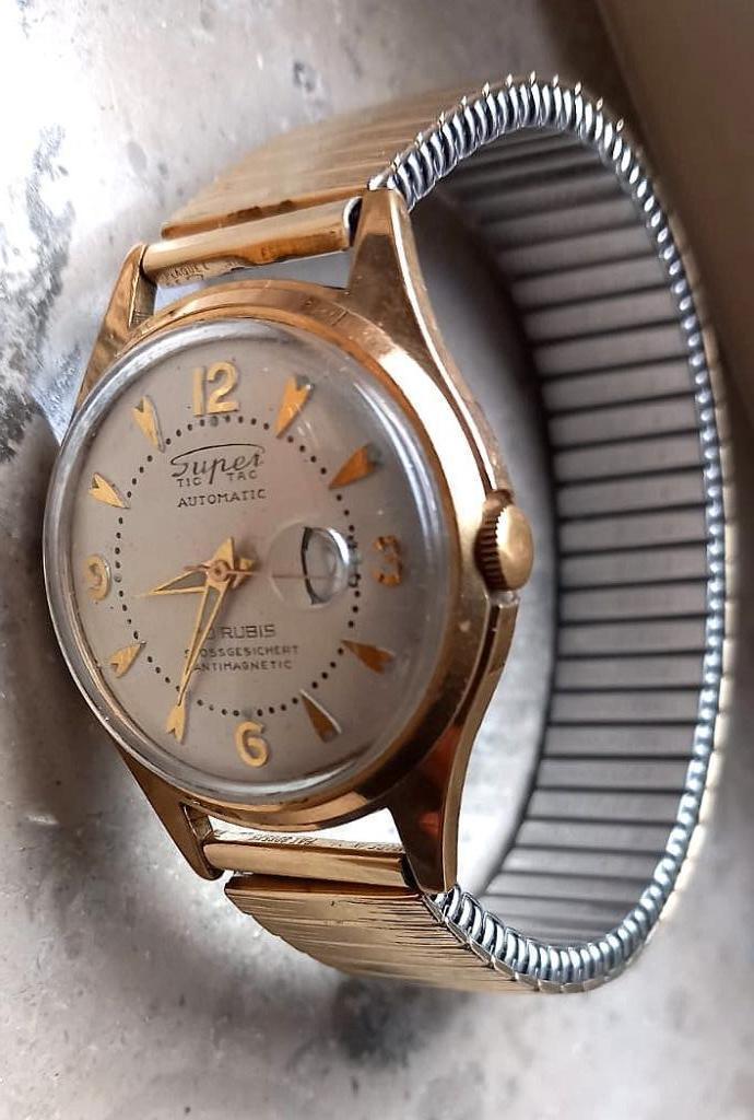 Super Tic Tac, Handtassen en Accessoires, Horloges | Heren, Gebruikt, Ophalen of Verzenden