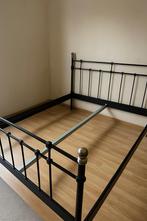 Lit metal ikea noir, Enlèvement, Comme neuf, Métal