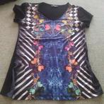 Dames t schirt charlize, Ophalen, Zwart, Maat 42/44 (L), Zo goed als nieuw