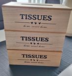 3 Nieuwe Tissue boxen, Huis en Inrichting, Ophalen of Verzenden, Nieuw